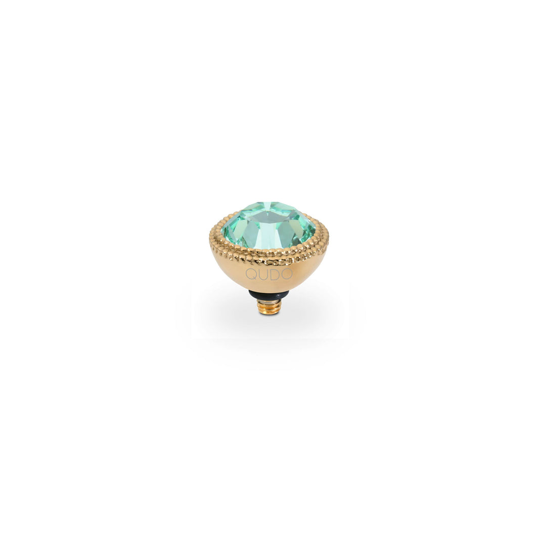 QUDO 11mm Gold Fabero Top in Chrysolite