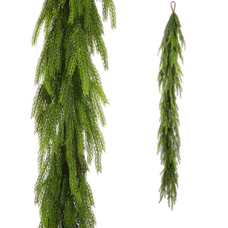 6' Norfolk Pine Garland - 11" Girth greenery Christmas winter