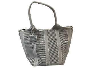 Ilse Jacobsen Knitted Bag in Milk Creme with Black