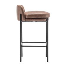 Load image into Gallery viewer, Walnut Mid-Back Counter Stool

