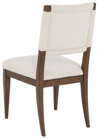 Maxwell Side Chair in Caramel Finish and 9816 Cream Fabric