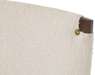 Maxwell Side Chair in Caramel Finish and 9816 Cream Fabric