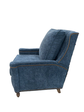 Dale Manual Push Back Recliner in Midnight