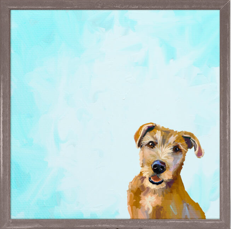 Brown Dog Mini Framed Canvas