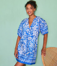 Load image into Gallery viewer, Karen Kane Puff Sleeve Peasant Dress, Floral Paisley
