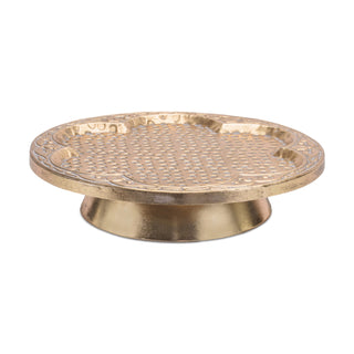 Gold Pedestal Tray 13.5"