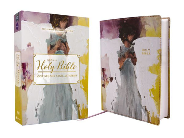 Anne Neilson Angel Art Series NRSVue Holy Bible, Multi-Purple Comfort Print