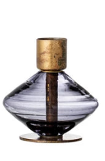 Glass & Metal Taper Holder Assorted