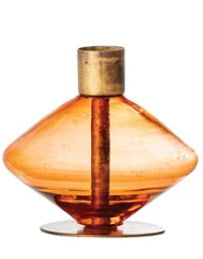 Glass & Metal Taper Holder Assorted