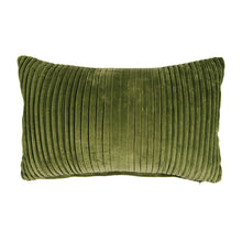 Load image into Gallery viewer, Maisie Lumbar Pleated Green Pillow
