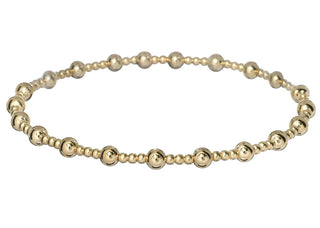 Angelina 14K Gold Filled Beaded Bracelet hypoallergenic nickel free waterproof tarnish free sensitive skin