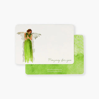 Anne Neilson Praying for You Encouraging Cards angel green note card
