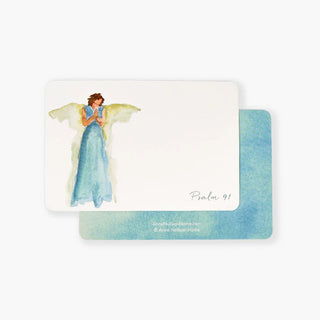 Anne Neilson Psalm 91 Encouraging Cards angel blue note card