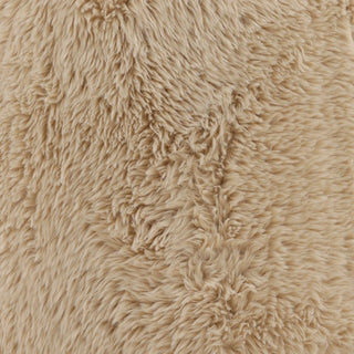 Anniston Stool in Sand faux fur cream ivory footstool ottoman