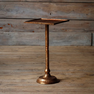 Antique Brass Side Table square