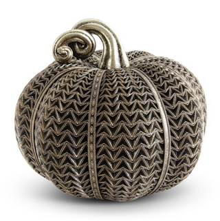 Antique Gold Textured Pumpkin 13" fall