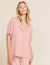 Load image into Gallery viewer, Boody Dusty Pink Goodnight Short Sleeve Sleep Shirt
