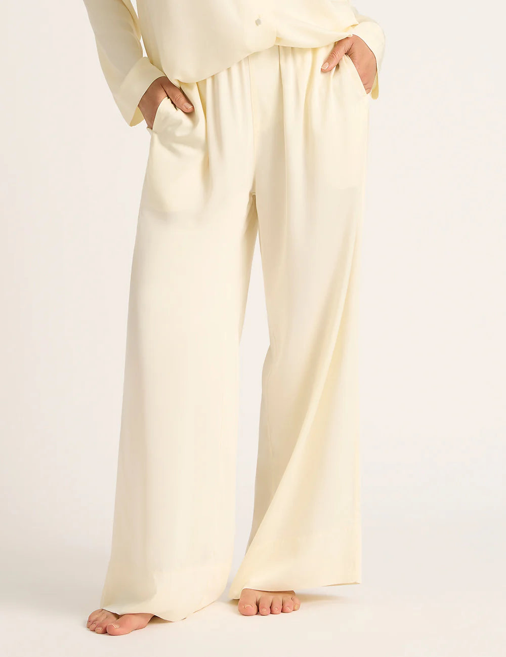 Boody Pearl Vegan Silk Wide Leg Sleep Pant