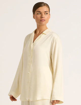Boody Pearl Vegan Silk Long Sleeve Sleep Shirt