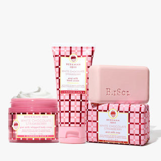 Beekman White Chocolate Strawberry Kindness Cafe Bodycare Trio