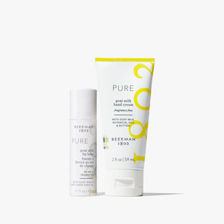 Beekman Pure Hand Cream & Lip Balm Gift Set