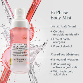 Beekman Juicy Peachy Lychee Milk Shake Body Mist