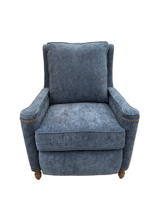 Dale Manual Push Back Recliner in Midnight