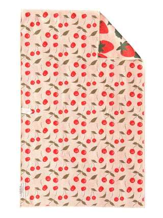 Crae Berries & Cherries: Double-Sided Hand Towel