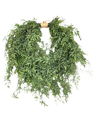 Baby Tears Wreath 24" green spring natural nature jute farmhouse