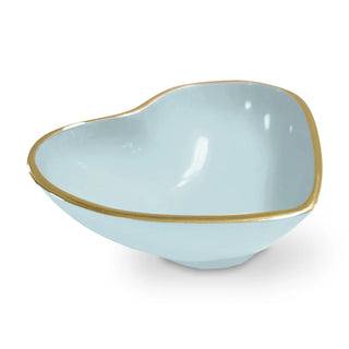 Beatriz Ball Encanto Deep Heart Mini Bowl Sky Blue gold rim enamel handmade aluminum free alloy