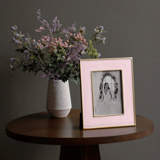 Beatriz Ball Encanto Jason 5x7" Frame, Camellia pink enamel aluminum alloy eco-friendly sustainable handmade