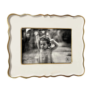 Beatriz Ball Encanto Rea 5x7" Frame, Cream aluminum alloy enamel handmade eco-friendly sustainable