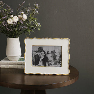 Beatriz Ball Encanto Rea 5x7" Frame, Cream aluminum alloy enamel handmade eco-friendly sustainable