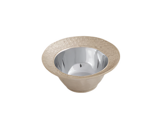 Beatriz Ball Sierra Modern Nassau Small Dip Bowl handmade tarnish free aluminum alloy gold and silver