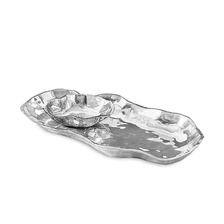 Beatriz Ball Soho Onyx Chip & Dip handmade tarnish free aluminum alloy FDA food safe