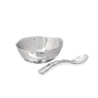 Beatriz Ball Soho Round Bowl with Spoon handmade tarnish free aluminum alloy 