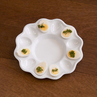 Beatriz Ball Vida Alegria Deviled Egg Platter handmade luxury melamine BPA free BAPA free FDA food safe