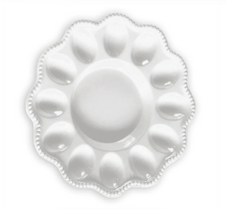 Beatriz Ball Vida Alegria Deviled Egg Platter handmade luxury melamine BPA Free PABA free FDA food safe dishwasher safe