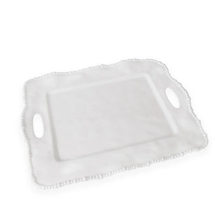 Beatriz Ball Vida Alegria Rectangular Tray with Handle Handmade luxury melamine BPA free PABA free dishwasher safe FDA food safe