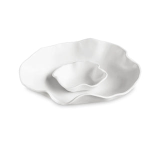 Beatriz Ball Vida Nube Bowl with Dip Bowl Handmade luxury melamine BPA free PABA free dishwasher safe FDA food safe