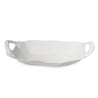 Beatriz Ball Vida Sasha Large Oval Bowl with Handles White melamine BPA free PABA free
