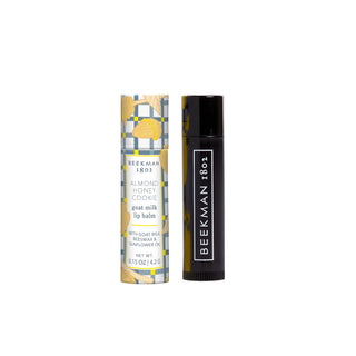 Beekman Almond Honey Cookie Lip Balm goat milk sensitive skin sulfate & paraben free