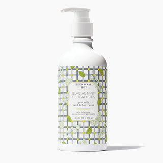 Beekman Glacial Mint & Eucalyptus Hand & Body Wash goat milk sulfate & paraben free sensitive skin