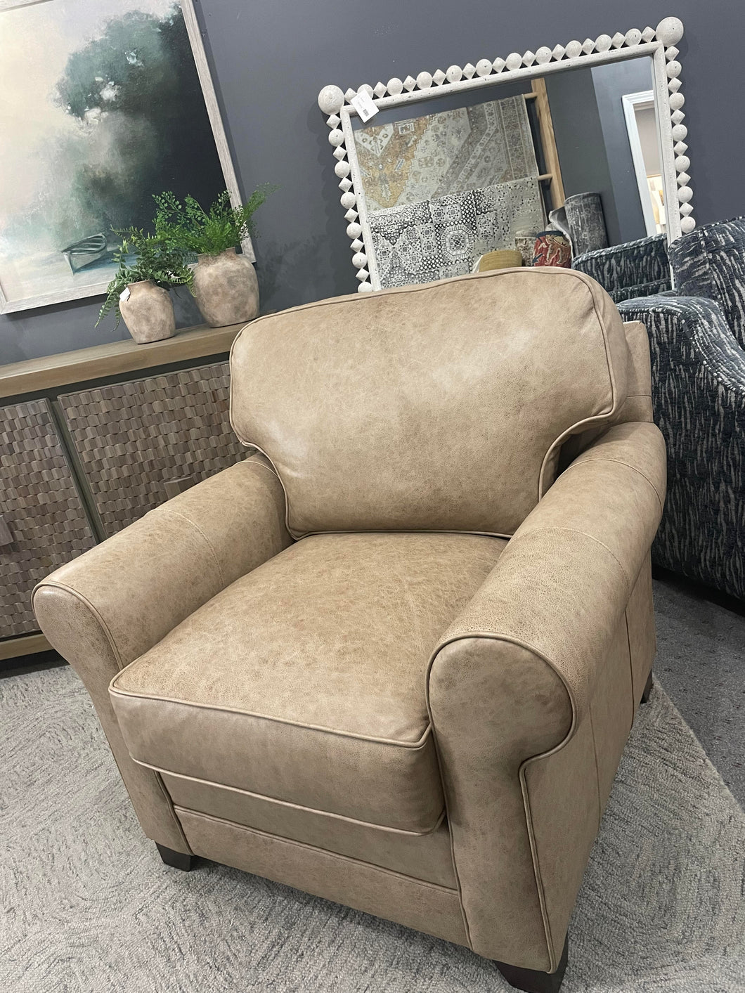 King Hickory Bentley Arm Chair in Leather House to Home