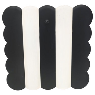Black & Cream Scallop Display Board