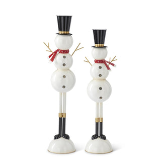 Black & White Metal Snowman Assorted
