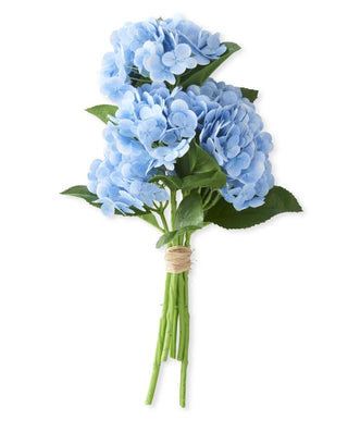 Blue Real Touch Hydrangea Bundle (6 stems) 13" 