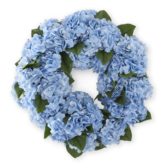 Blue Real Touch Hydrangea Wreath