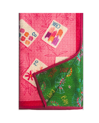 Bonjour Mahjong Double-Sided Tea Towel