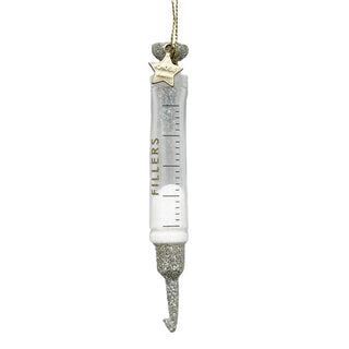 Botox Injection Glass Ornament